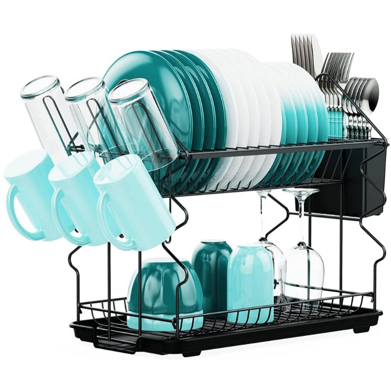 Veckle 2 Tier Small Dish Racks